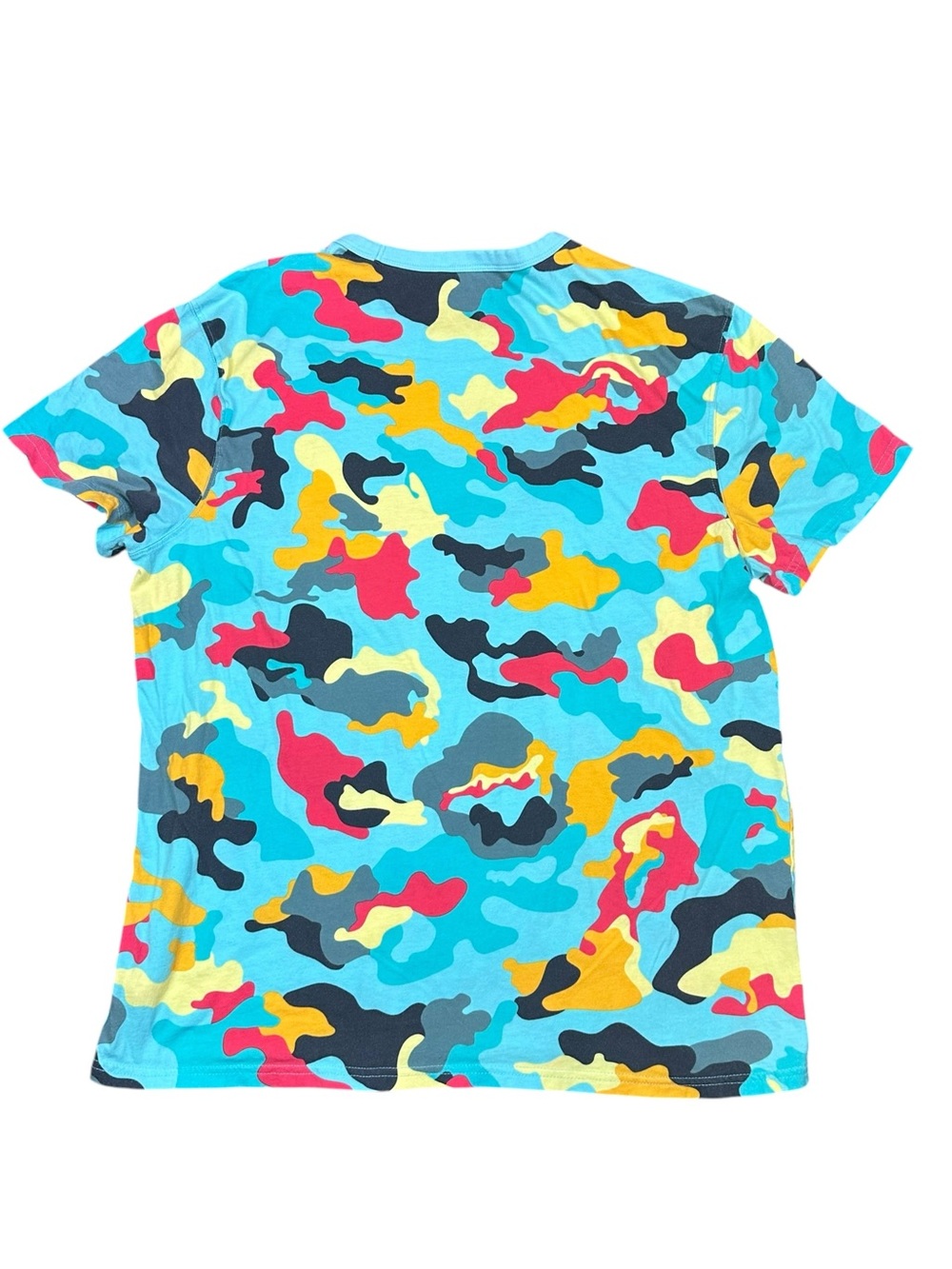 Champion Pastel Camo Crewneck Tee in Light Blue, Pink, Cream Size Large - Picture 2 of 5